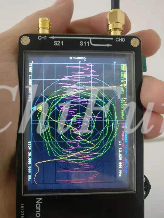 NanoVNA 2,8 дюймов lcd HF VHF UHF UV векторный сетевой анализатор 50 кГц~ 300 МГц антенный анализатор встроенный аккумулятор