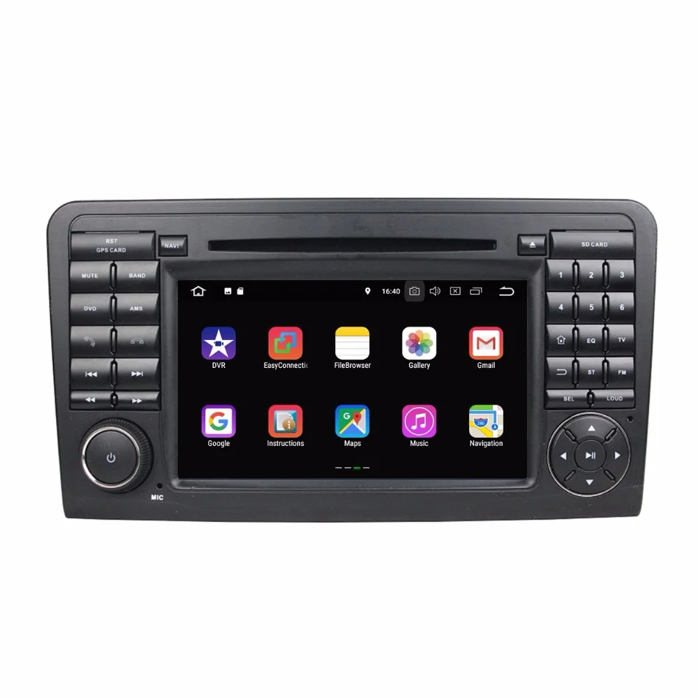 Best Android 8.1 Car Radio DVD GPS Multimedia Head Unit for Mercedes Benz ML CLASS W164 ML300 ML350 ML450 ML500 2GB RAM Mirror-link 2
