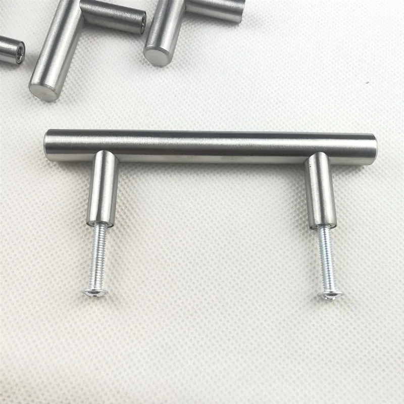 Furniture Handles Kitchen Door Handles Stainless Steel Kitchen Brushed Door Cabinet T Bar Handle Pull Knob 2" ~ 24''