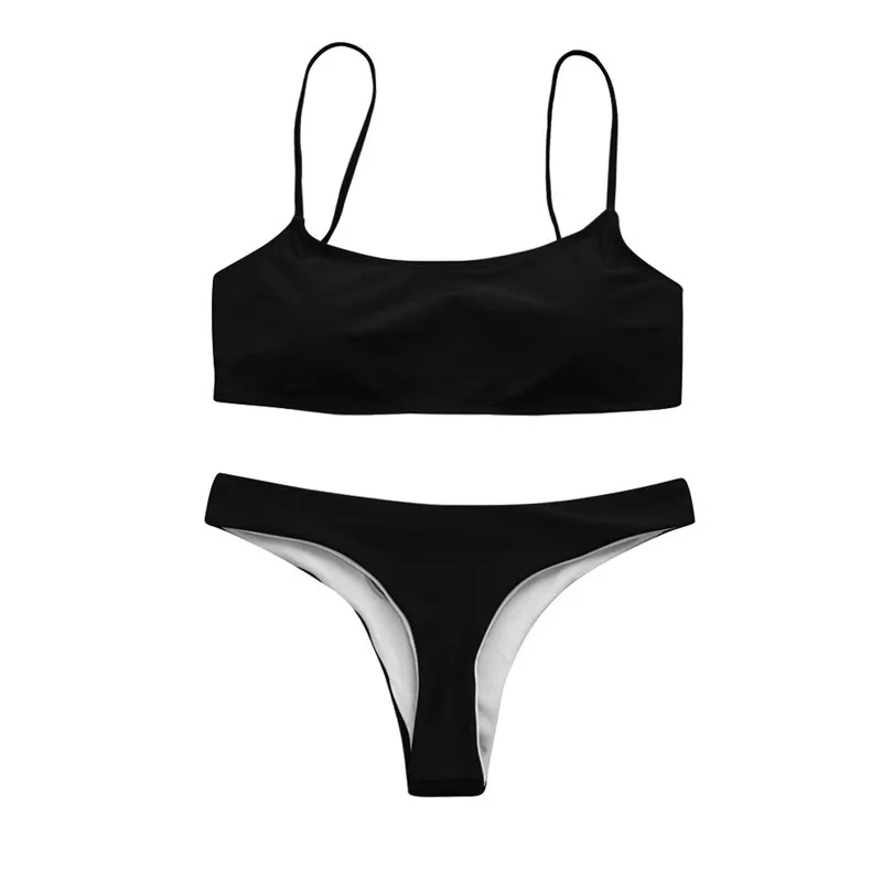  Women's Sexy Bikini Tube top Bandage Bikini Set Push-Up Brazilian Swimwear Swimsuit bikini 2019 Beachwear #3A10 (16)