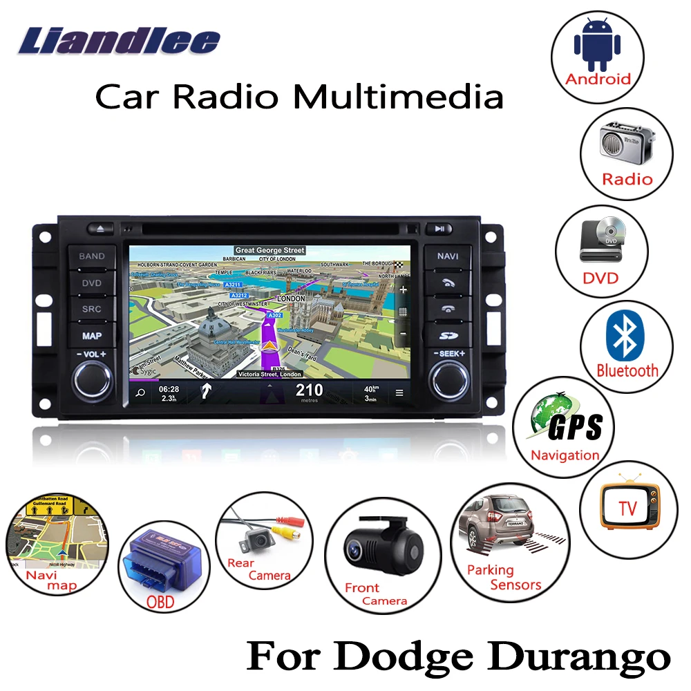 Liandlee For Dodge Durango 2008~2010 Android Car Radio CD DVD Player GPS Navi Navigation Maps Camera OBD TV Screen Multimedia1