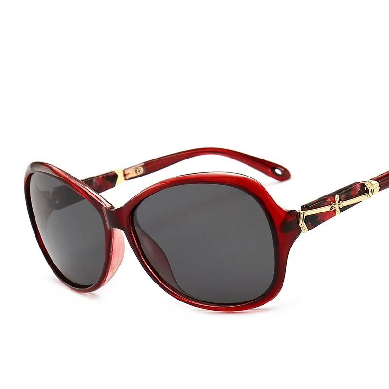 Women Luxury Brand Designer Red Sunglasses Polarized HD Driving Sun Glasses Retro High Quality Female Eyewear Lunette | Аксессуары для