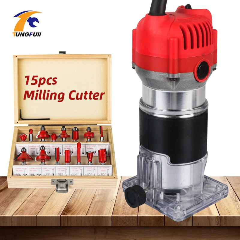 

500W 600W Electric Trimmer 30000rpm Woodworking Electric Wood Trimmer Carving Machine Carpenter Milling Cutter Power Tools