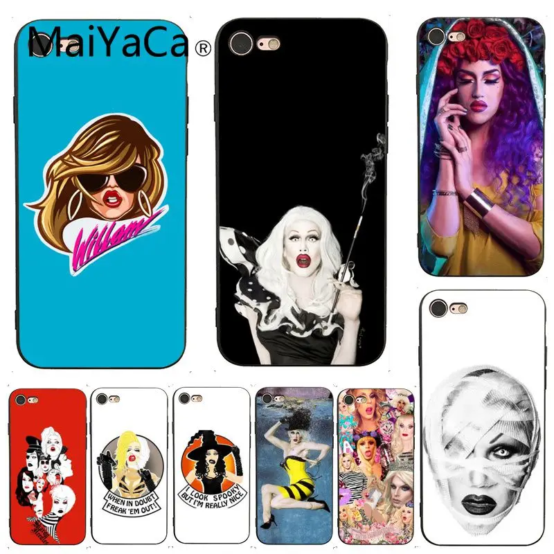 

MaiYaCa For iphone 7 6 X Case RuPaul's Drag Race Design Outstanding Soft Phone Case for iPhone X 8 7 6 6S Plus X 5 5S SE XS XR