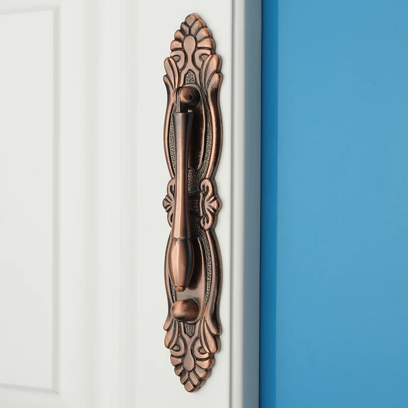 Hole Pitch 64mm/96mm golden zinc alloy furniture cabinet drawer antique handle vertical Style pulls