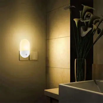 

LED Bedside Light Sensor Night Light Cabinet Lamp For Home Room Bedroom Study Indoor Light AC 110-240V