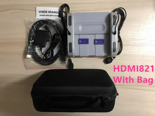 8 бит игровой Мини Классический HDMI/AV ТВ игровая консоль с 400/821 играми с двумя проводными геймпадами управления для ручных игровых плееров - Цвет: Серый