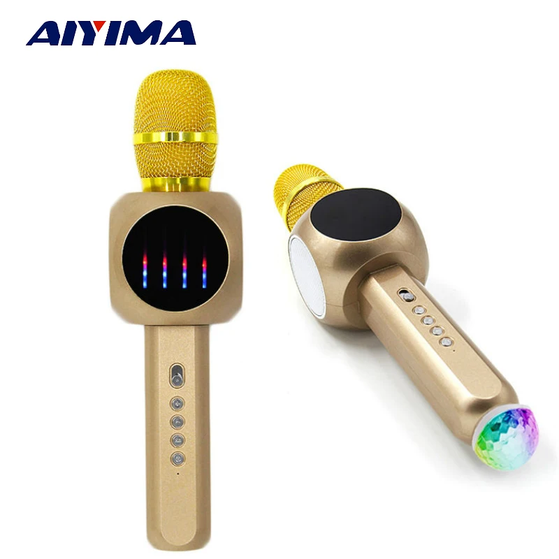 Aiyima H9 Wireless Bluetooth Magic Karaoke Microphone Handheld