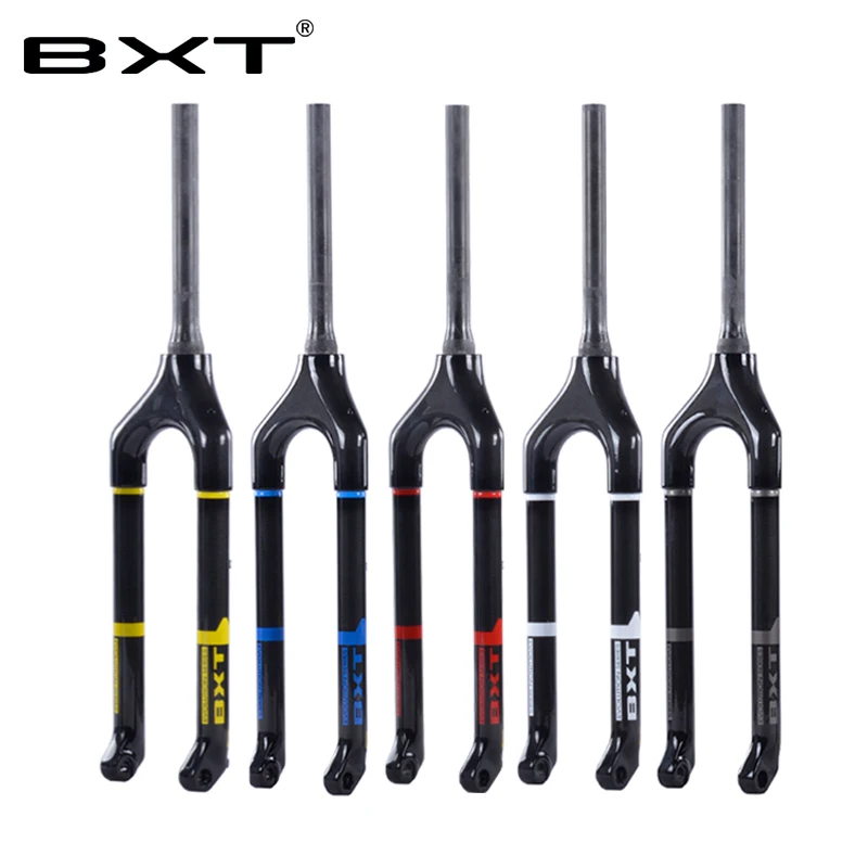 Chinese 2018 BXT Full Carbon mtb fork 29er 27.5er 26er Mountain Bikes fork for bicycle parts Tapered Thru Axle 15mm bicycle fork
