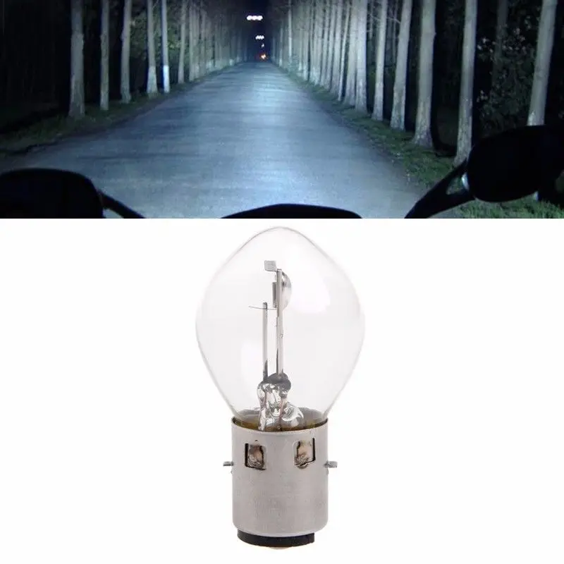 1pcs 12V 35W 10A B35 BA20D Motorcycle ATV Moped Scooter Headlight Bulb