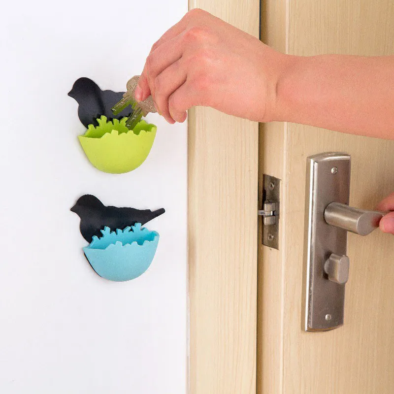  Creative Bird's Nest Bathroom Small Objects Receive Box Plastic Hanging Wall Mini Cosmetics Sundry 