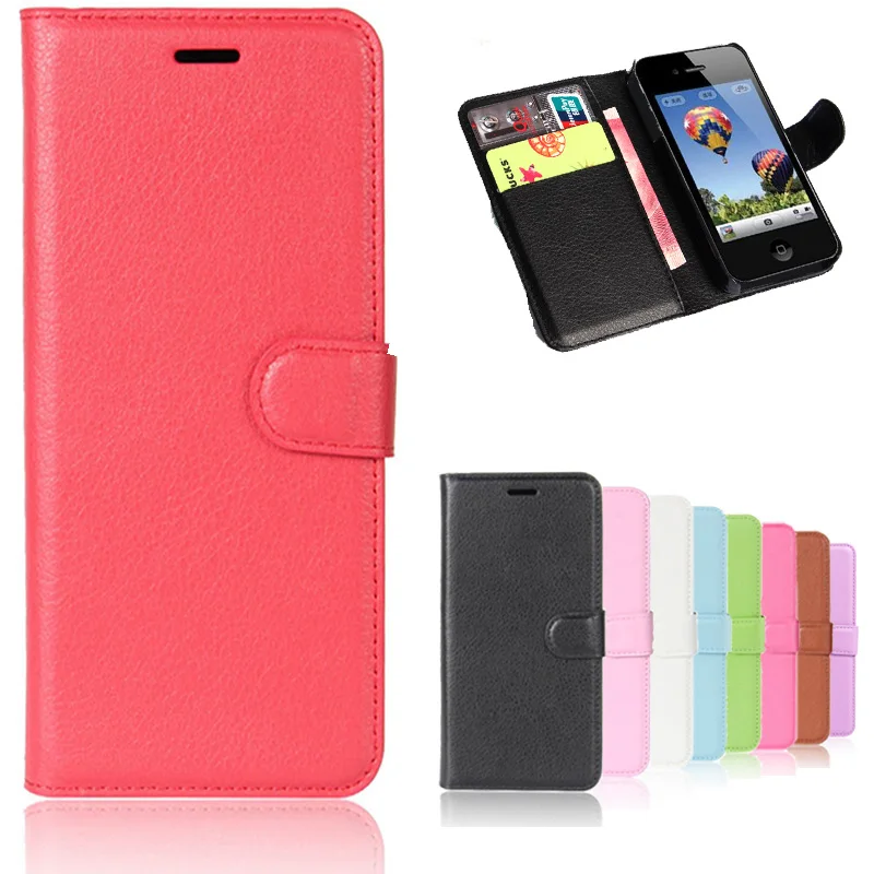 

Case For Apple iPhone 4 4S Luxury PU Leather Case Wallet Book Cover For iPhone 5 5C 5S SE Cover Fundas Holder Stand