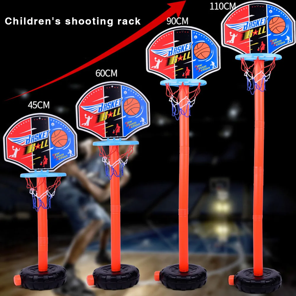 Баскетбольные стойки, портативные регулируемые детские баскетбольные ворота, набор игрушек, баскетбольные мячи для мальчиков, тренировочные аксессуары