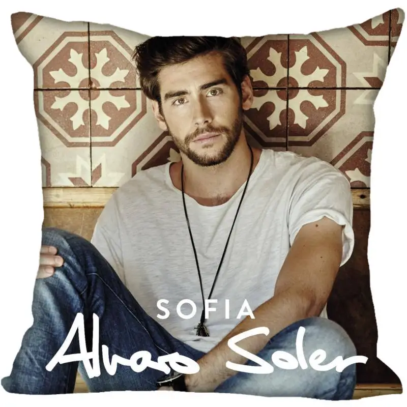 Новое поступление Alvaro Soler печатные квадратные атласные Наволочки на молнии на заказ Наволочка с одной стороны на заказ ваш подарок изображения