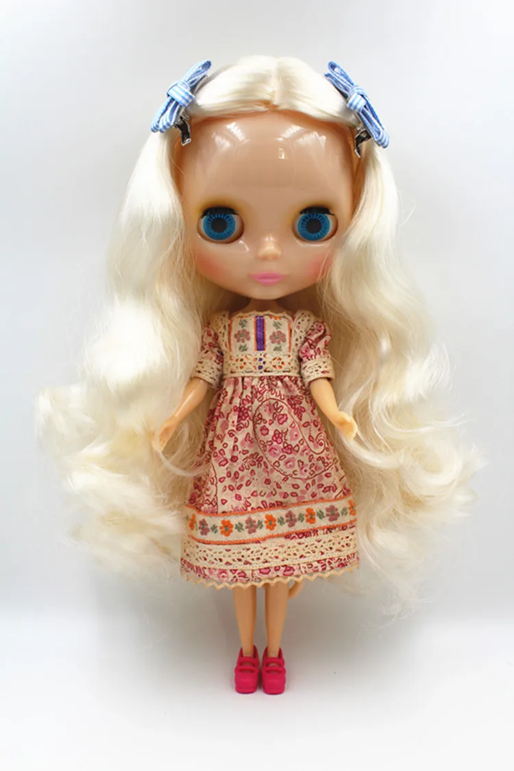 Blygirl кукла белый волнистые волосы 30 см кукла 1/6 Блит тело куклы мода может ремонт макияж кукла белая кожа