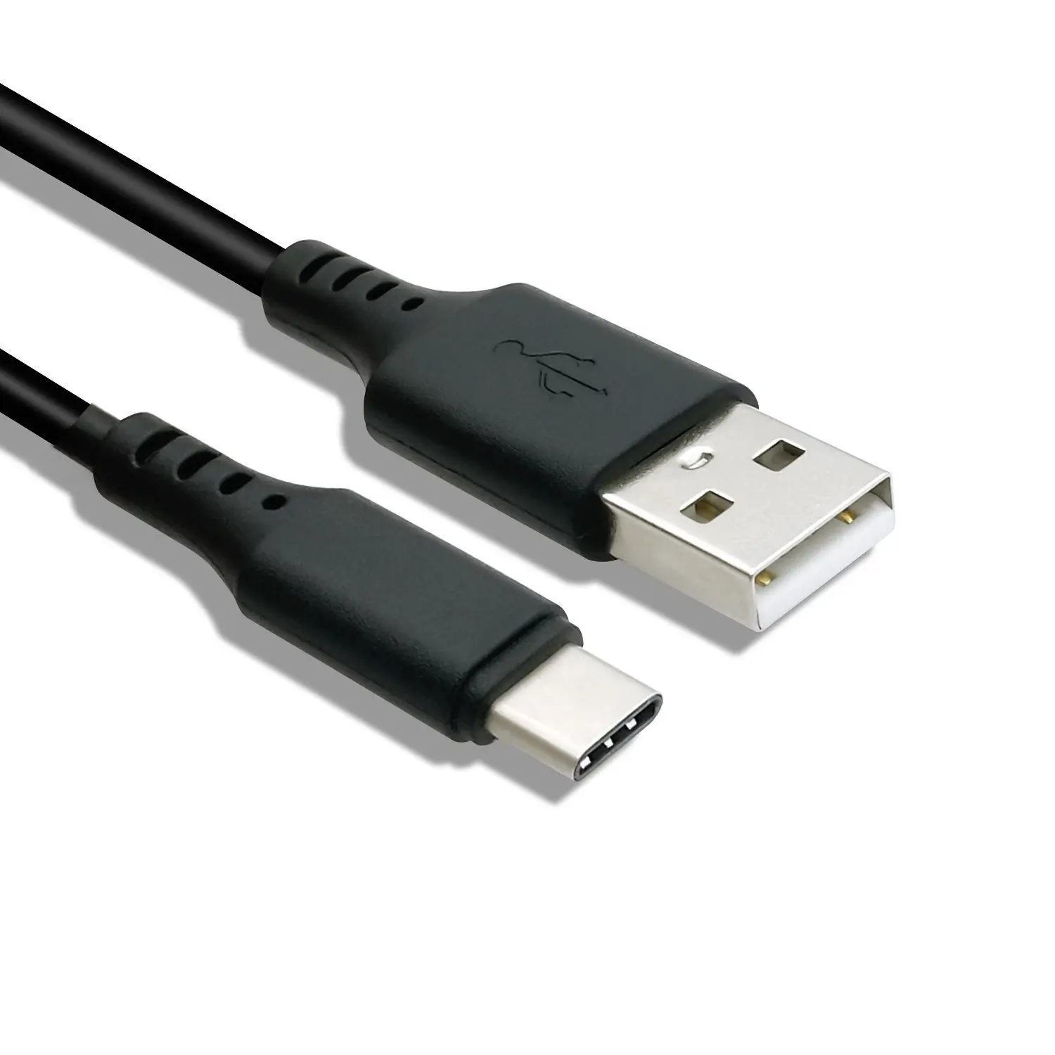2 шт. USB-C type C USB C кабель для передачи данных и зарядки для GoPro Hero5 Galaxy S10 S9 S8+ LG G6 G7 Black-USB 2,0