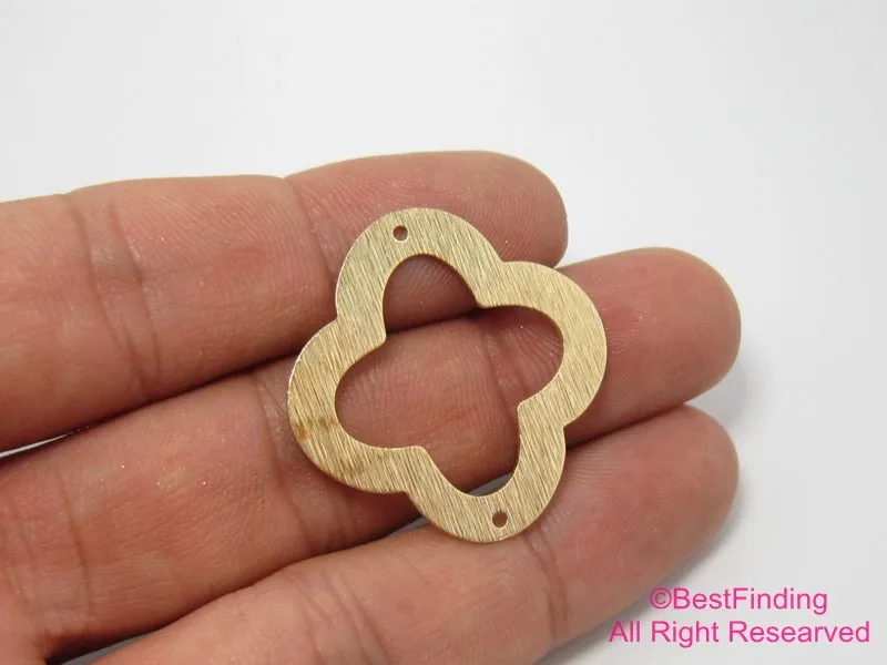Raw brass findings 31mm Jonquil Raw brass earring findings R044
