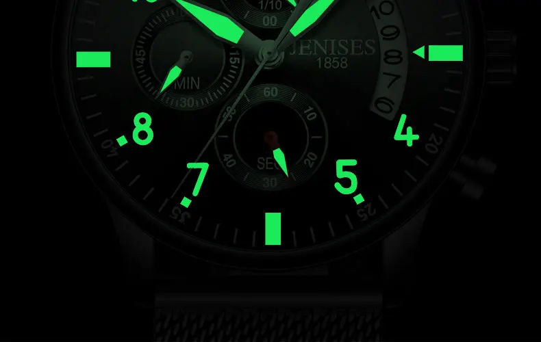 Мужские часы, мужские деловые часы с хронографом, Топ люксовый бренд, мужские часы, кварцевые Классические наручные часы для мужчин, наручные часы