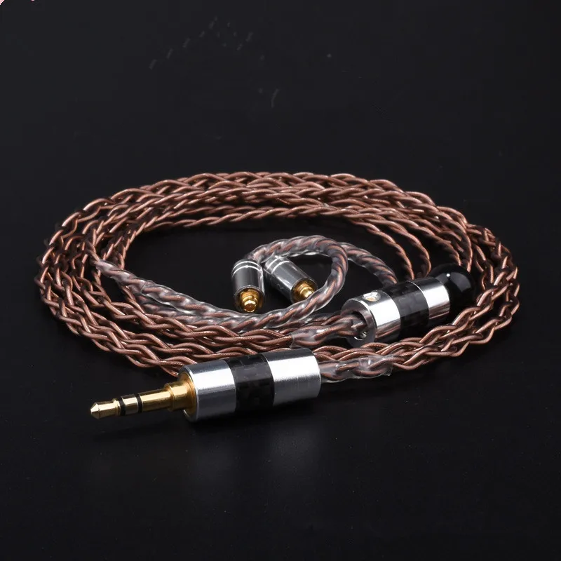 

Headphone cable 3.5MM mmcx PIN custom single crystal copper earphone hifi upgrade earphone line for se215 se535 se846 T2 S2 T3