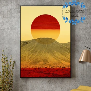 

Warm Abstraction Art Canvas Poster Wall Picture for Room No Frame