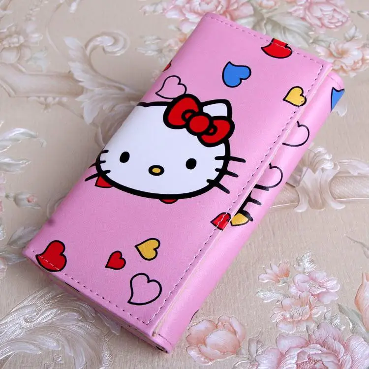 Милый мультяшный Hello бумажник "Котёнок" кошка сумка женские кожаные кошельки для девочек клатч кошелек дамские вечерние кошелек держатель для карт подарок для девочек - Цвет: 5