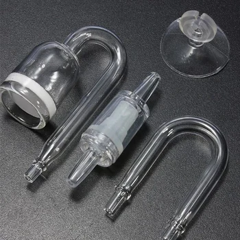 

Aquarium CO2 Diffuser Plants Tank Atomizer Solenoid Regulator Moss CO2 Atomizer Spiral Glass Tube