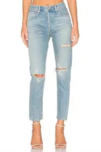 A0315F14 summer new products in Europe and the water hole in jeans Pants 659 #