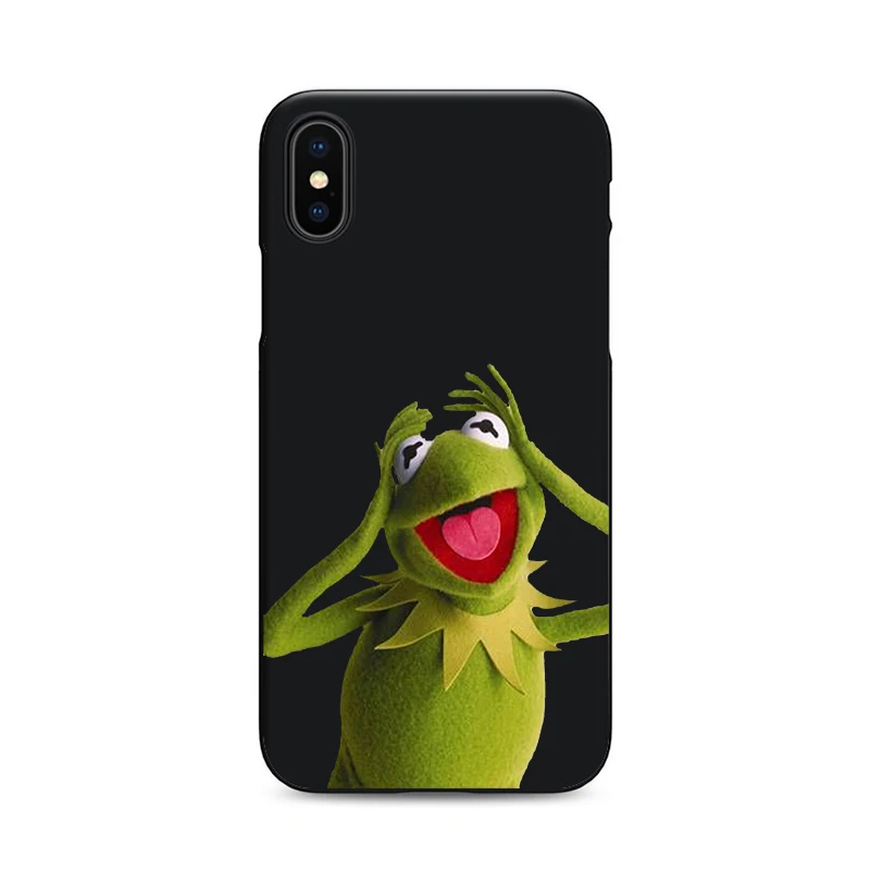 Черный чехол для телефона kermit с изображением лягушки для iPhone X, XR, XS, MAX, 6, 7, 8 plus, 5, 5S, 6s, se, для Apple 10, лучший дизайн, корпус - Цвет: 5443