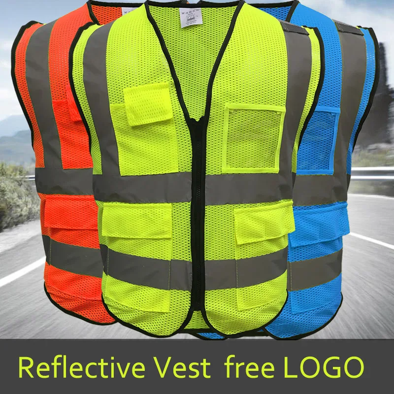 

High Visibility Reflective Vest Workplace Road Working Clothes Motorcycle Cycling Sports Outdoor Reflective Safety Clothing