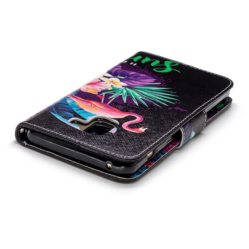 KEFO For Samsung Galaxy A8 Plus A6 Plus 2018 A5 2017 Case New Painting PU Leather Wallet Flip Luxury Book Style Cover Coque Capa (14)