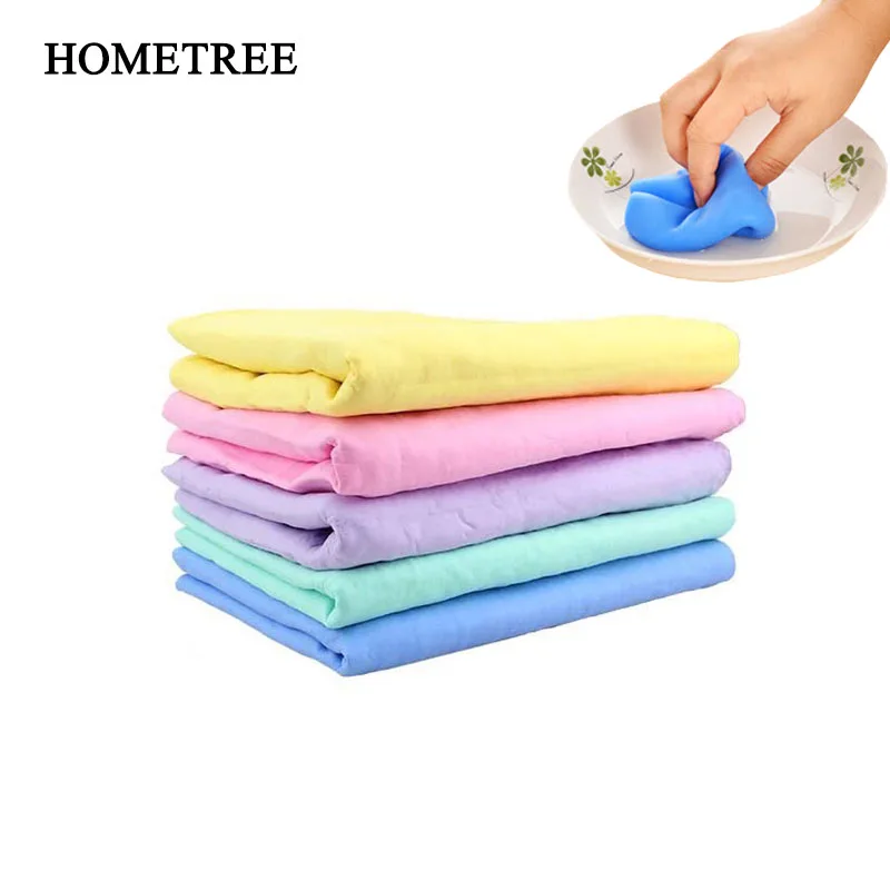

HOMETREE 30*40cm Kitchen Cleaning Cloth Deerskin Absorbent Towel Car Wash Cleaning Cloth Rag Wipes Hair Quick-Drying Towel H799