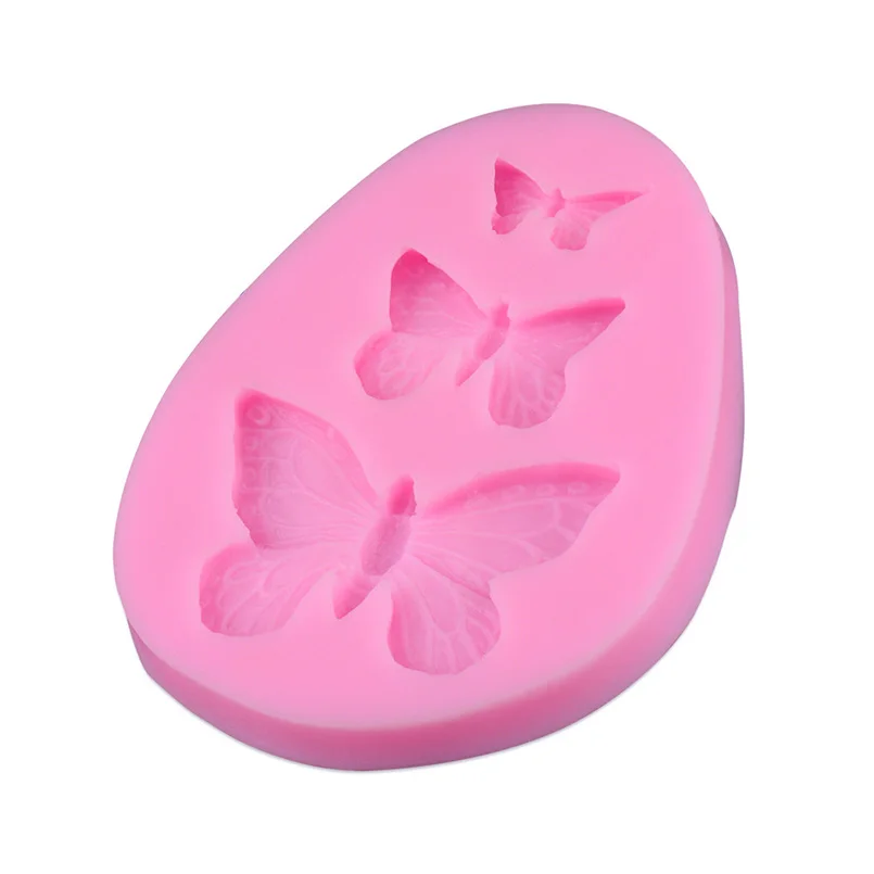 

1Pc Food Grade Silicone Cake Mold 3D DIY Butterfly Shape Chocolate Fondant Moulds Bakeware Cake Decoration Kitchen Cooking Tools