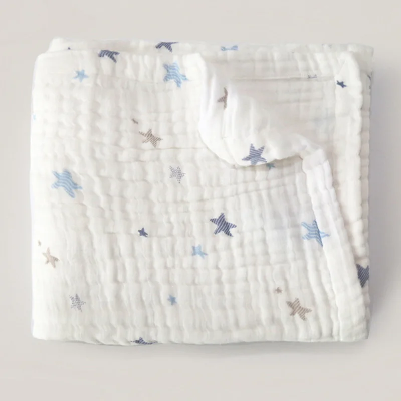 Детский муслиновый конверт для новорожденного для новорожденных детские одеяла 105*120 см хлопок марлевые белье для новорожденных обертывания - Цвет: as picture