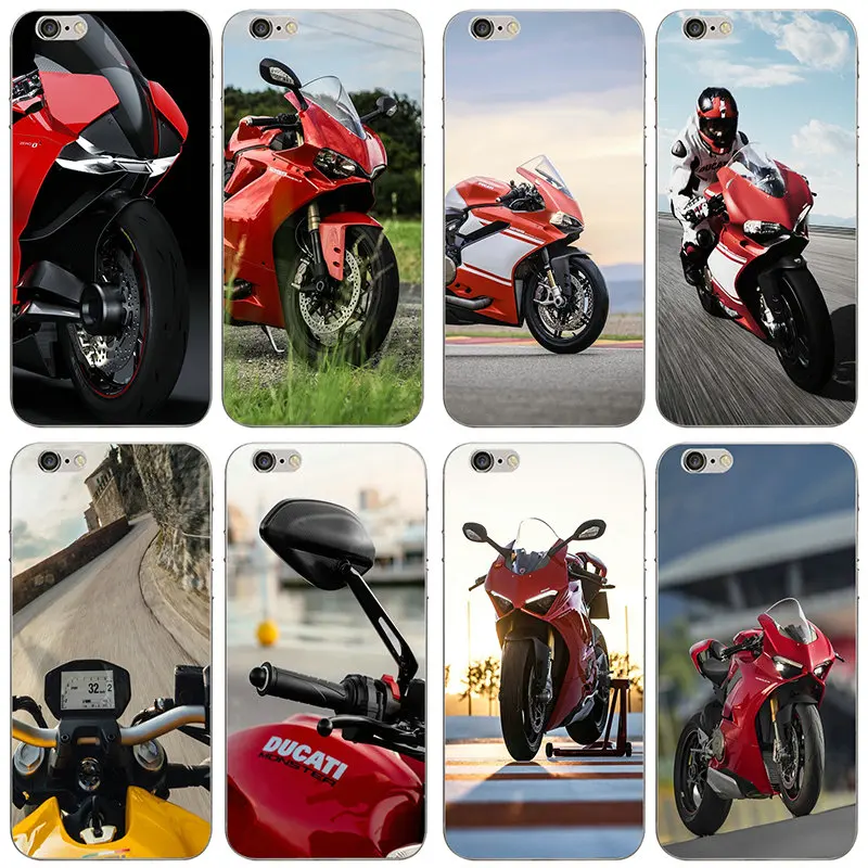 

For iPhone X XR XS Max 10 7 6 6s 8 Plus 4 4S 5 5S SE 5C Soft TPU Silicone Mobile Phone Cases Hot Ducati Zero Electric Superbike