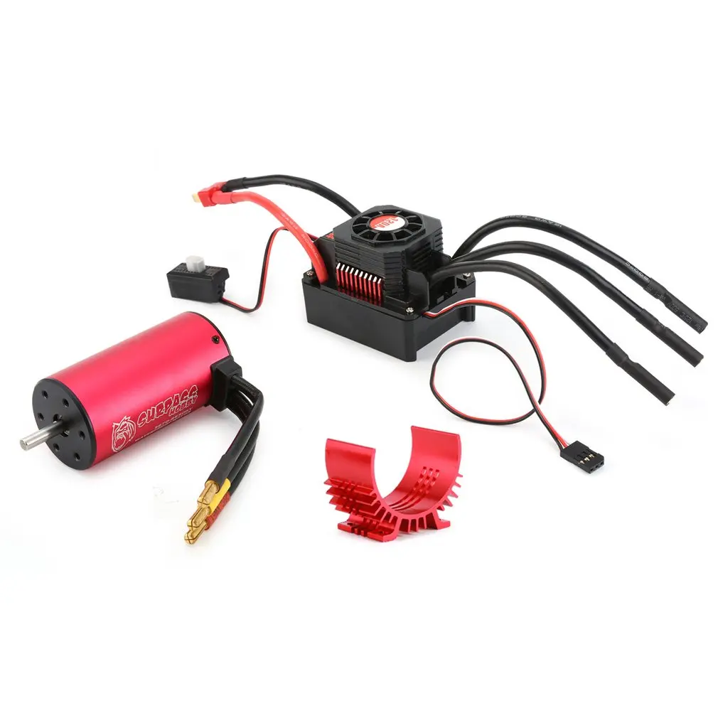 SURPASSHOBBY KK 3670 2650KV бесщеточный двигатель с 120A водонепроницаемый ESC для 2 S 1:8 гоночный Дрифт модель автомобиля с теплоотвод