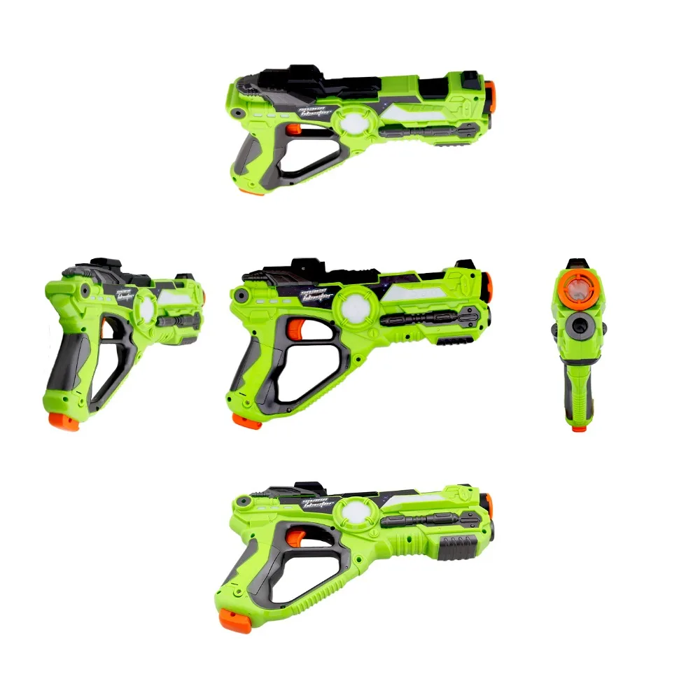 

2PC Playing Digital Electric Guns Toy Laser Tag With Flash Light Sounds Effect Shooting Game Xmas Birthday Toys Children Boys