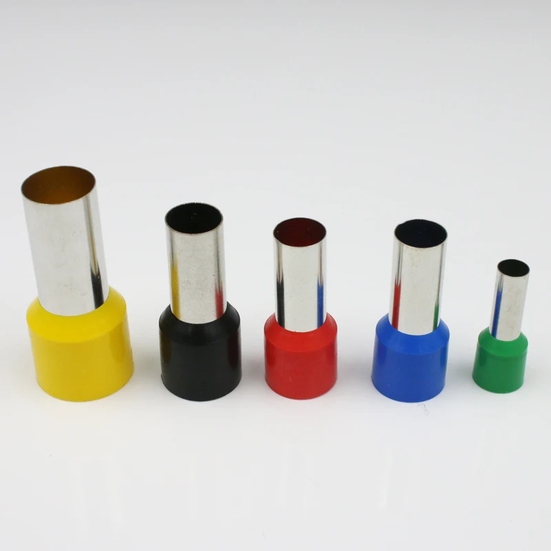 

VE1012 European Terminal Pin Terminals Tubular Terminals Blocks E1012 Wire terminals connector 18AWG 1.0mm2