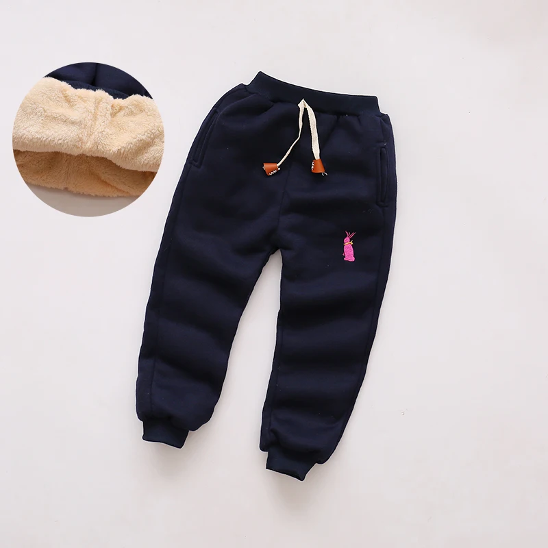 

BibiCola Girls Leggings 2017 Winter Children Boys Pants Kids Girl Autumn Thick Warm Velvet Trousers Boy Girls Cotton Sport Pants
