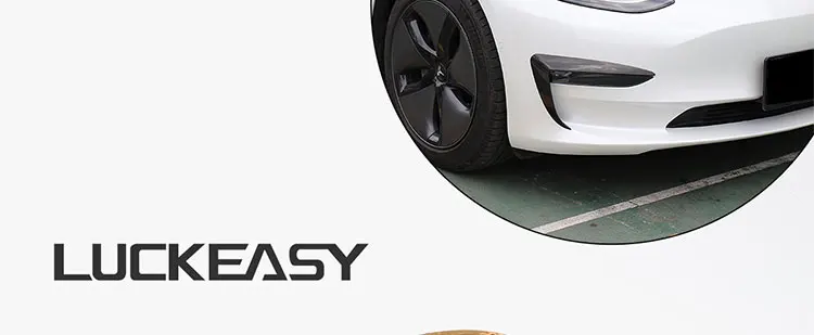 LUCKEASY автомобильный бампер ABS модификация для Tesla модель 3- защита фар украшение