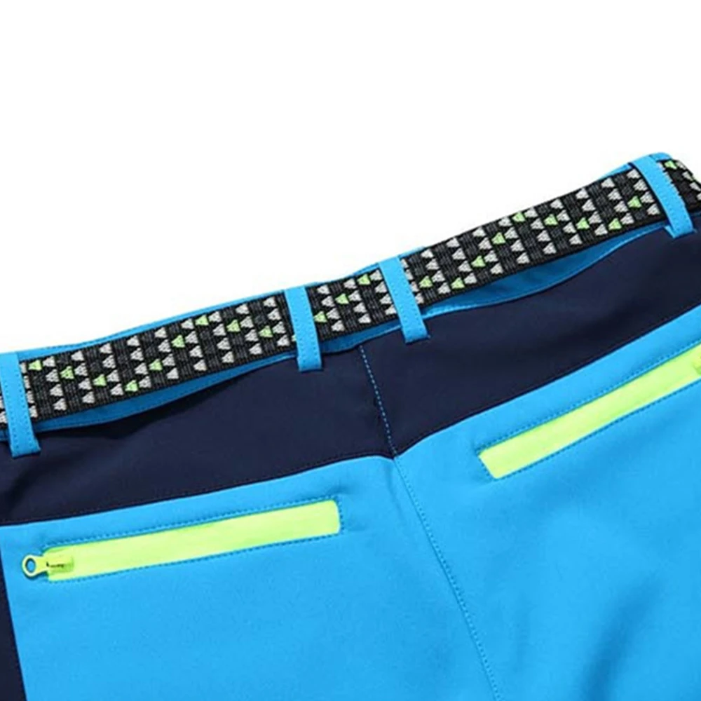 Facecozy invierno mujeres Softshell caminar pantalones interior diseño del remiendo de lana acampar al aire libre a prueba de viento Trekking Pantalones