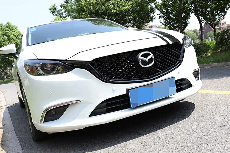 Для Mazda 6 Atenza Racing Grills Fit- ATENZA передний бампер Гриль верхняя решетка черный Авто Комплект запчастей для корпуса