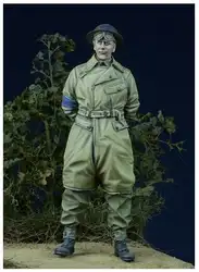 Ассамблея Неокрашенный Весы 1/35 британской армии солдата с шлем исторические Миниатюрный смолы модель Гараж Комплект