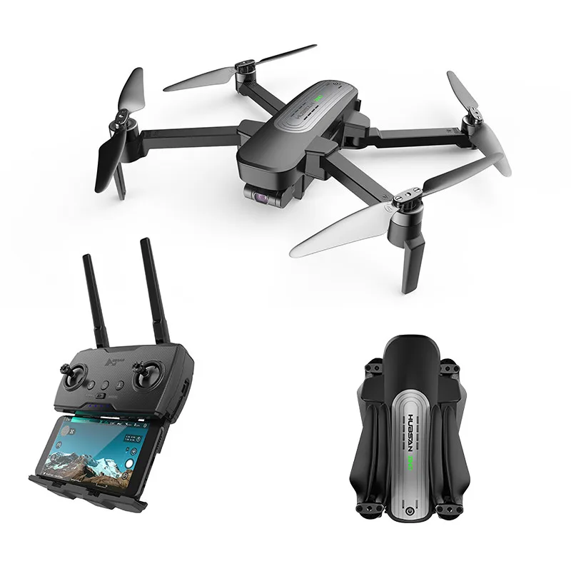Дешево Hubsan H117S Zino font b gps b font 5G Wi Fi 1 км с видом от первого лица в формате 4K UHD, Камера 3 осевому гидростабилизатору RC Дрон Квадрокоптер RTF черный белый