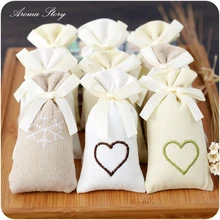 5 шт./лот 14 г натуральные растительные устойчивые духи-Саше сумка автомобильный шкаф благовония Роза Жасмин ваниль океан лимон Сакура Лаванда