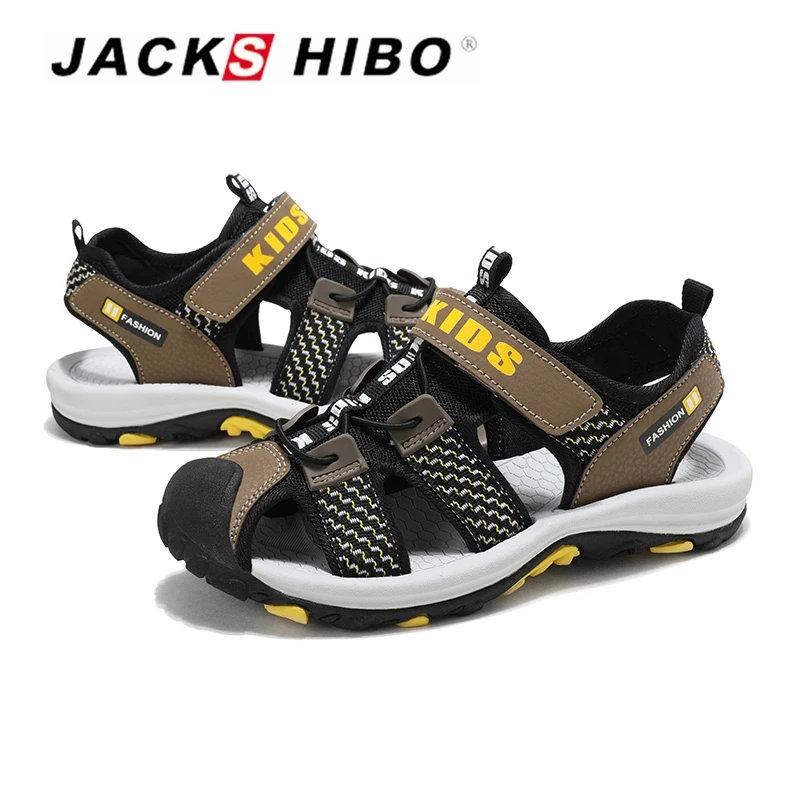 JACKSHIBO Kid Sandals Summer Kids Shoes Closed Toe Children Beach Sandals for Toddler Boys Sandals Hook&Loop Slipper for Child JACKSHIBO Kid Sandals Summer Kids Shoes Closed Toe Children Beach Sandals for Toddler Boys Sandals Hook&Loop Slipper for Child