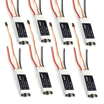 

8pcs 40A Brushless ESC SimonK Firmware 2-4s for 500/550 multi-rotor RC Drone Aircraft