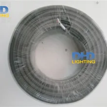 Серый цвет 100 м/рулон белый и черный Внутренний сердечник 2coresX0. 82 мм UL сертификат тканевый провод винтажный текстиль для провода электрического кабеля