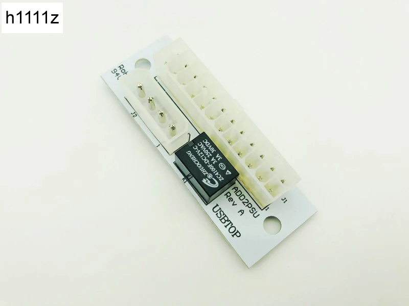 

Dual PSU Adapter ATX 24Pin to 4Pin Molex Power Supply Sync Starter Card Extension Cable ADD2PSU Module for Bitcoin Mining Miner