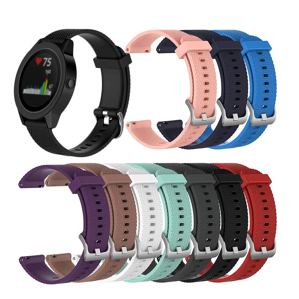 

Soft Silicone Smart Watch Strap Wristband For Garmin Vivoactive 3 Vivomove HR Smart Wristband Watch Active Band