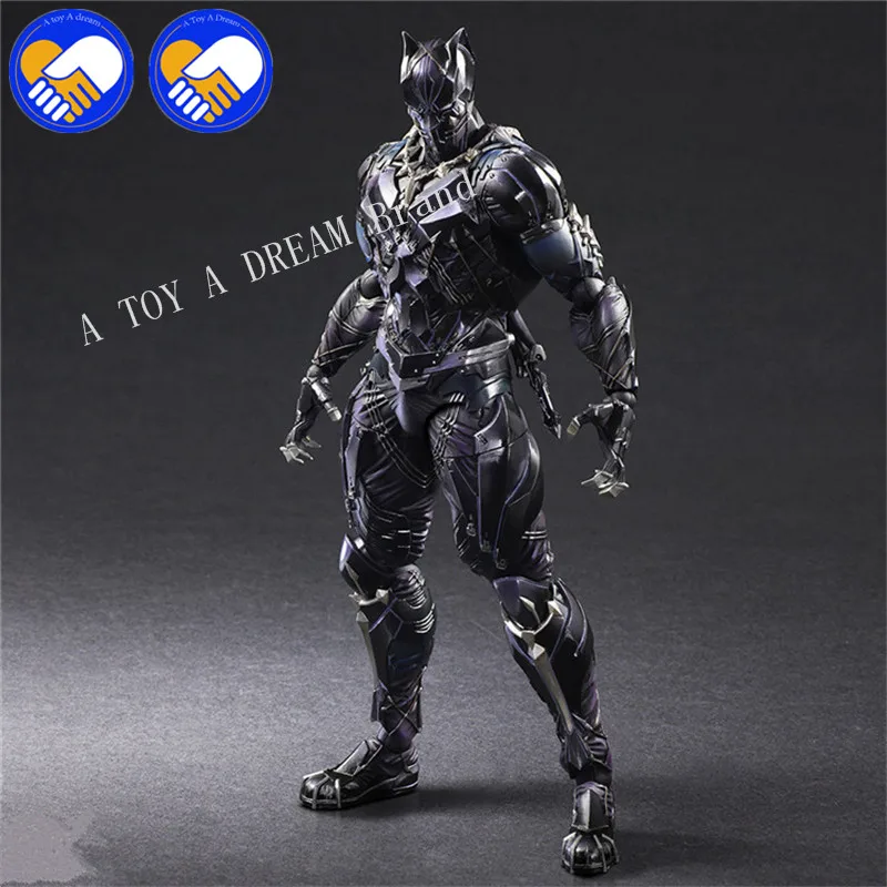 Play Arts Kai PA TChalla Черная пантера супер герой Железный человек PA 27 см ПВХ фигурка куклы игрушки Детский подарок Brinquedos 3 версии